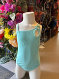 Girls’ One-Piece Swimsuit - Mint Cut-Out