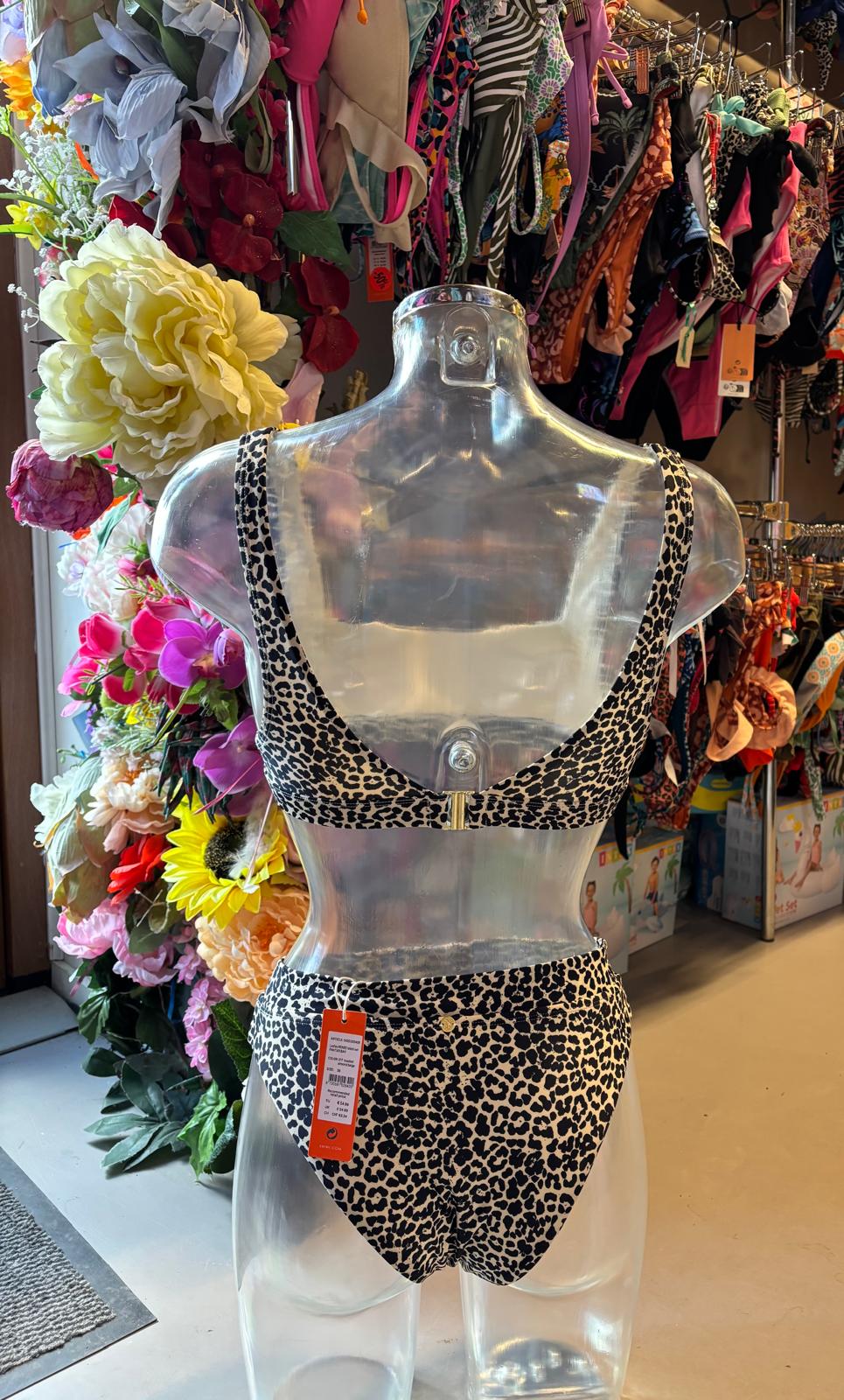 Shiwi Women’s Bandeau Bikini - Leopard Print