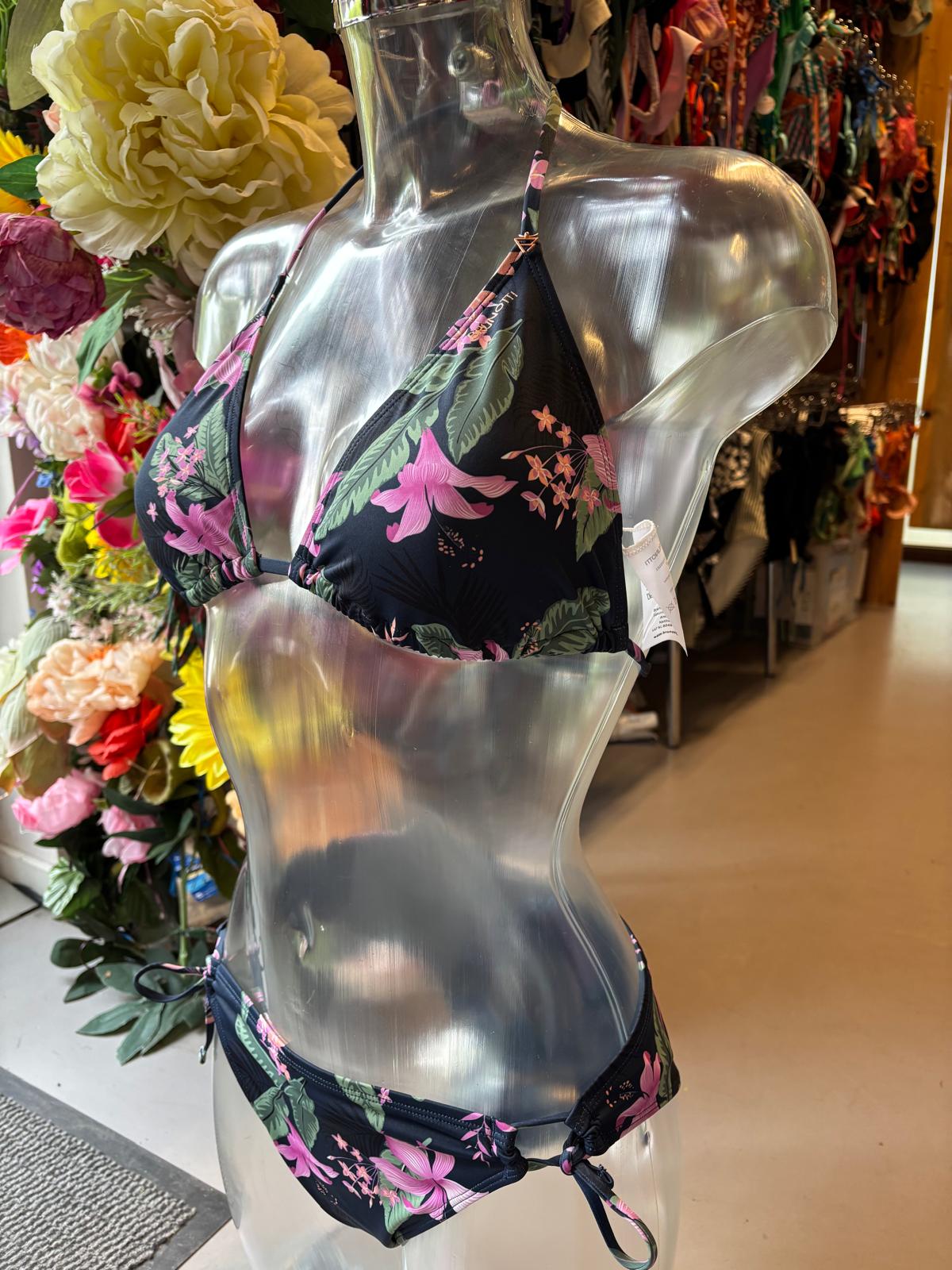 Brunotti Women’s Triangle Bikini - Tropicana Floral Black