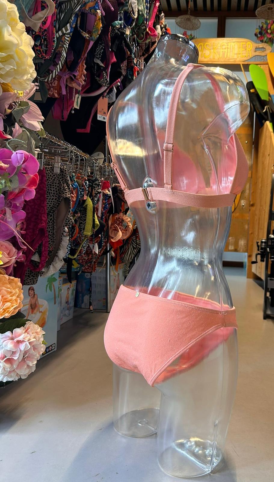 Shiwi Women’s Glitter Triangle Bikini - Pink Sparkle