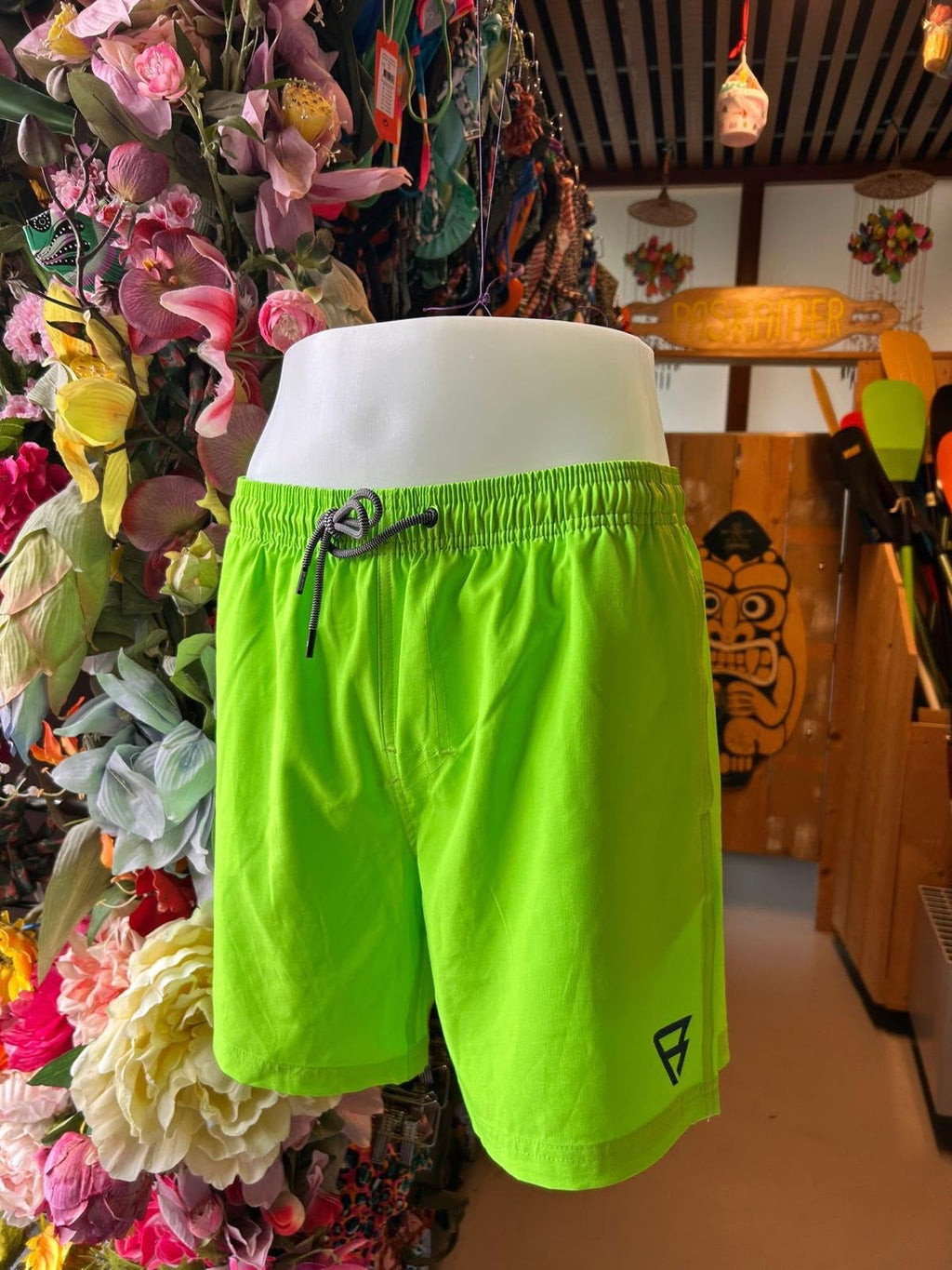 Brunotti Men’s Swim Shorts - Neon Lime Stripe