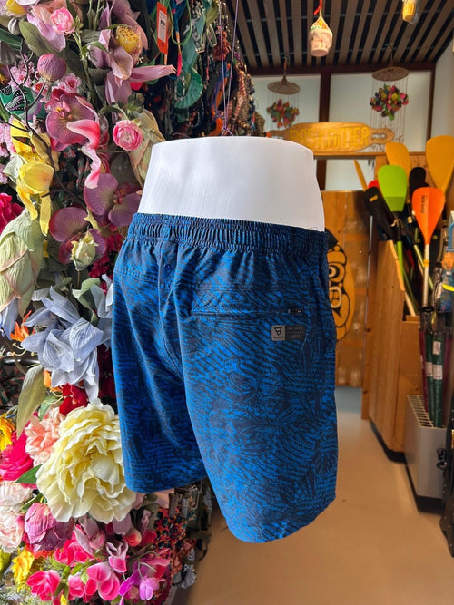 Brunotti Men’s Swim Shorts - Navy Tropical Leaf