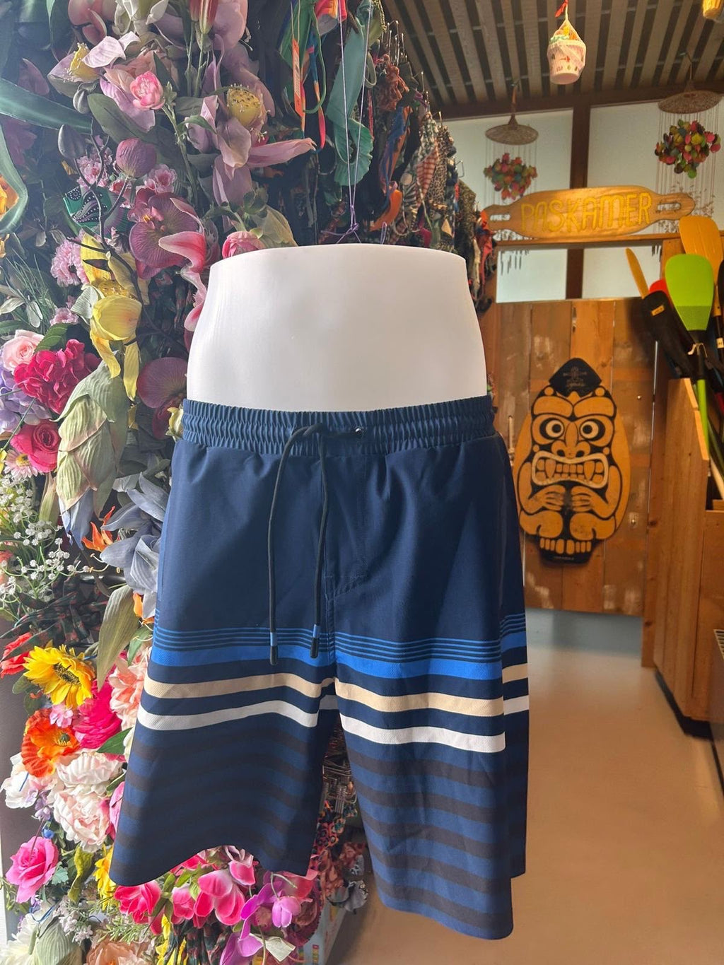 Brunotti Men’s Swim Shorts - Navy Multi Stripe