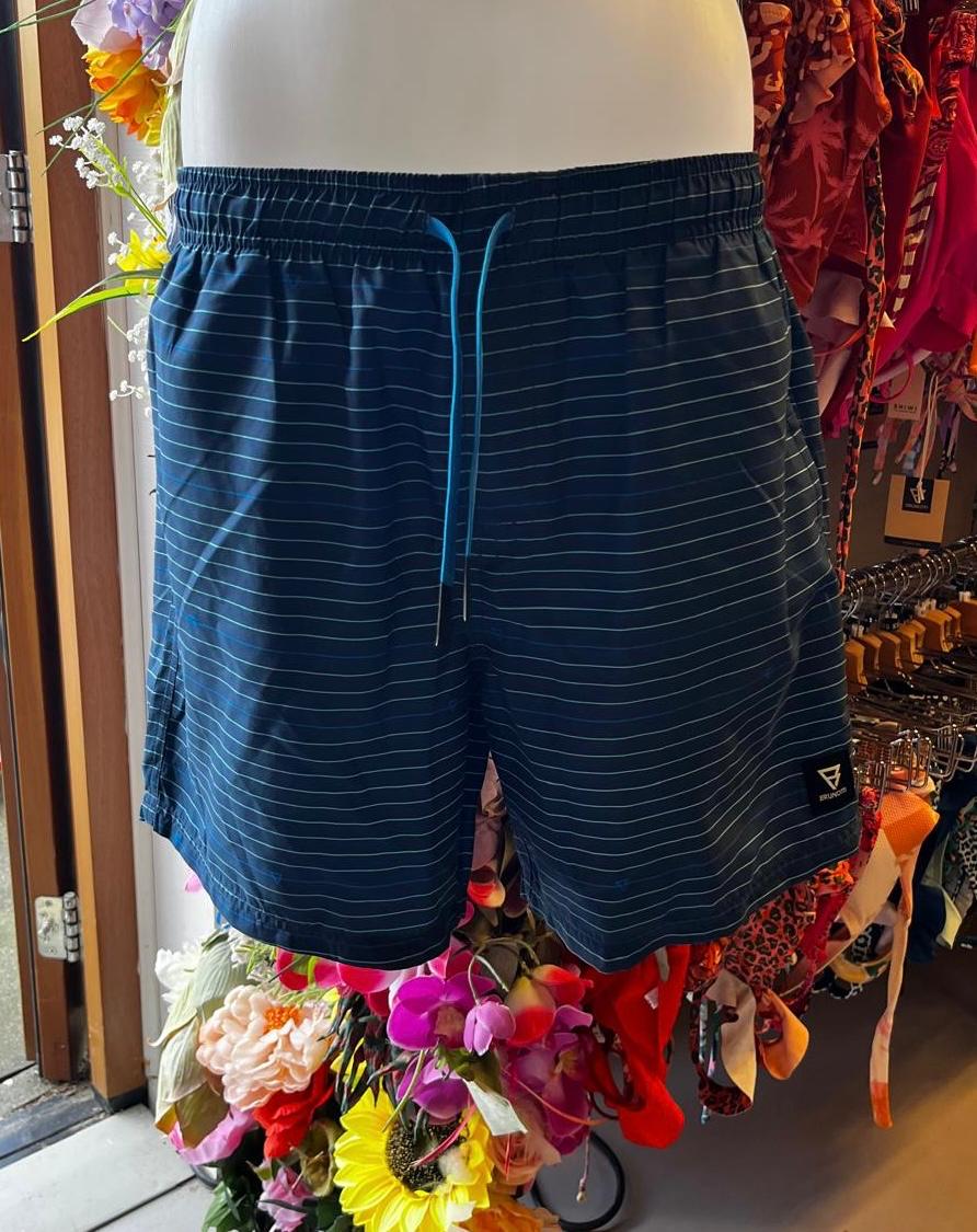 Brunotti Men’s Swim Shorts - Navy Blue Stripe