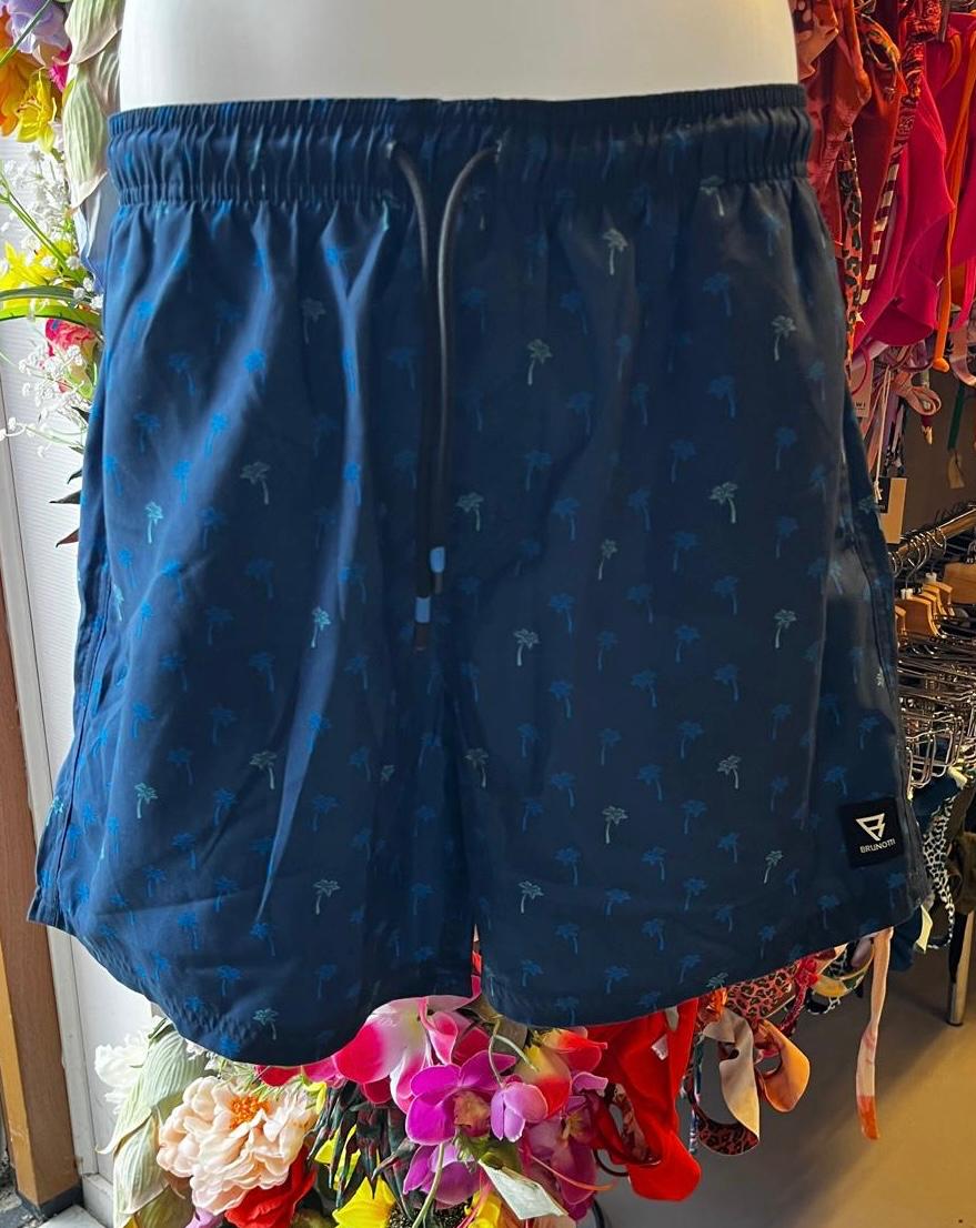 Brunotti Men’s Swim Shorts - Navy Palm Tree