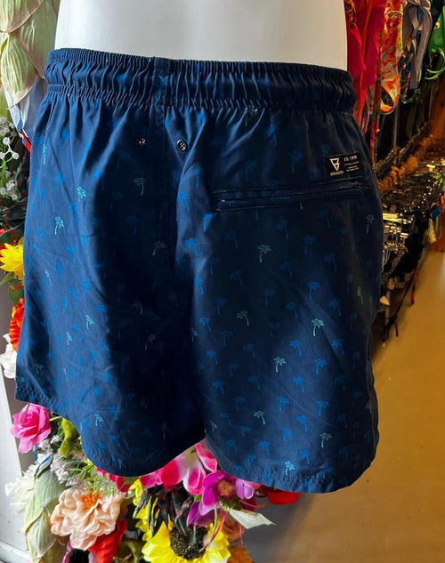 Brunotti Men’s Swim Shorts - Navy Palm Tree