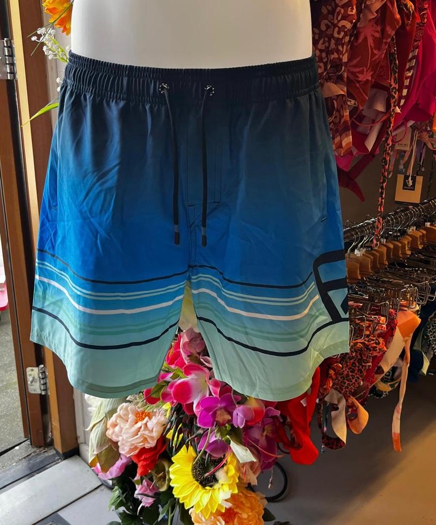 Brunotti Men’s Swim Shorts - Blue Ocean Gradient