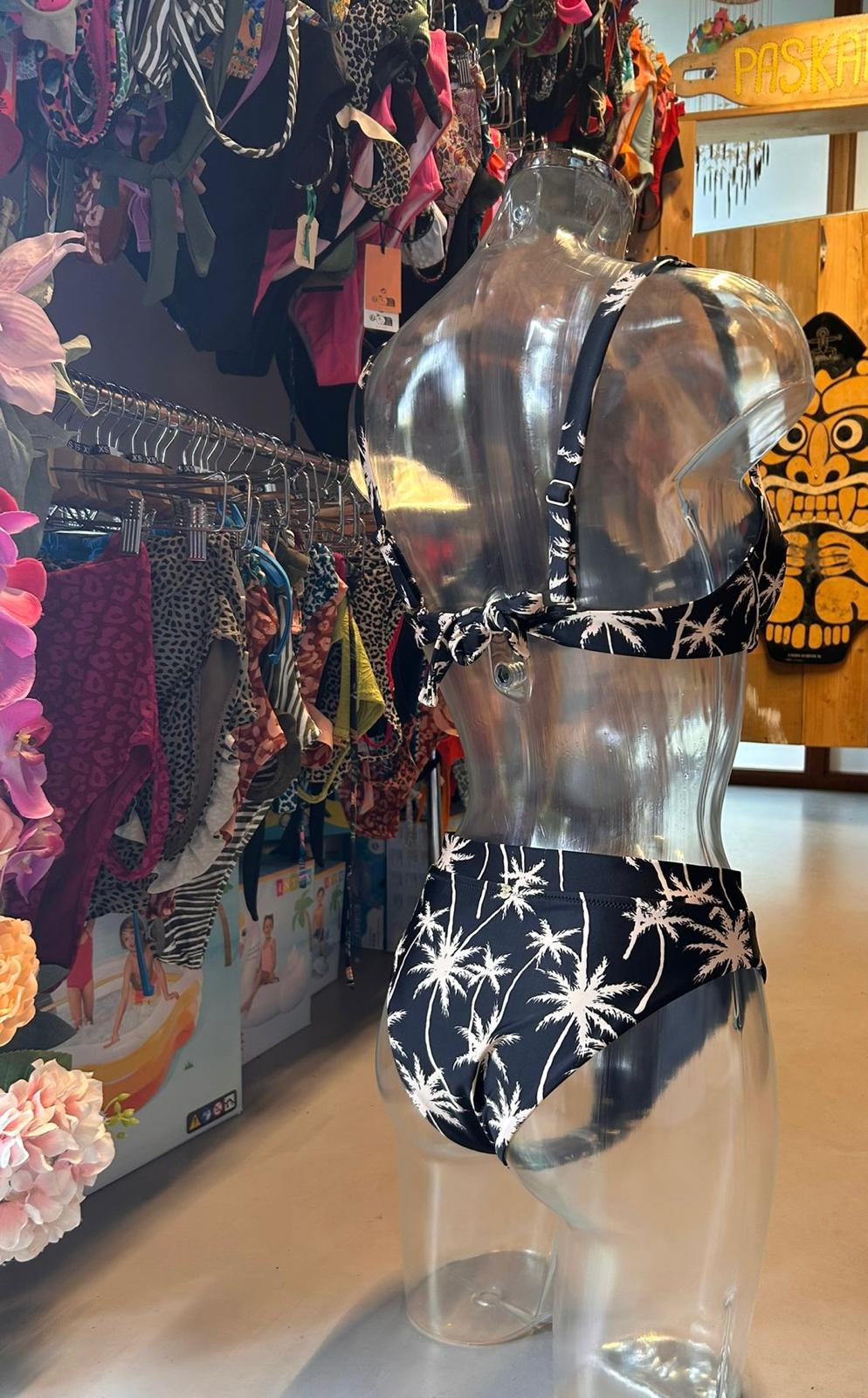 Shiwi Women’s Bikini - Black Palm Tree