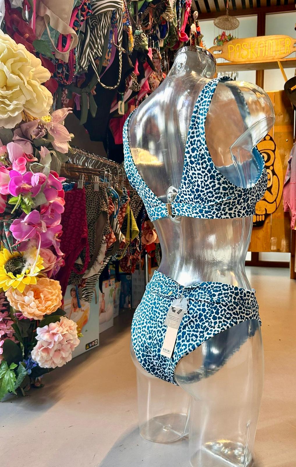 Shiwi Women’s Structured Bikini - Blue Leopard