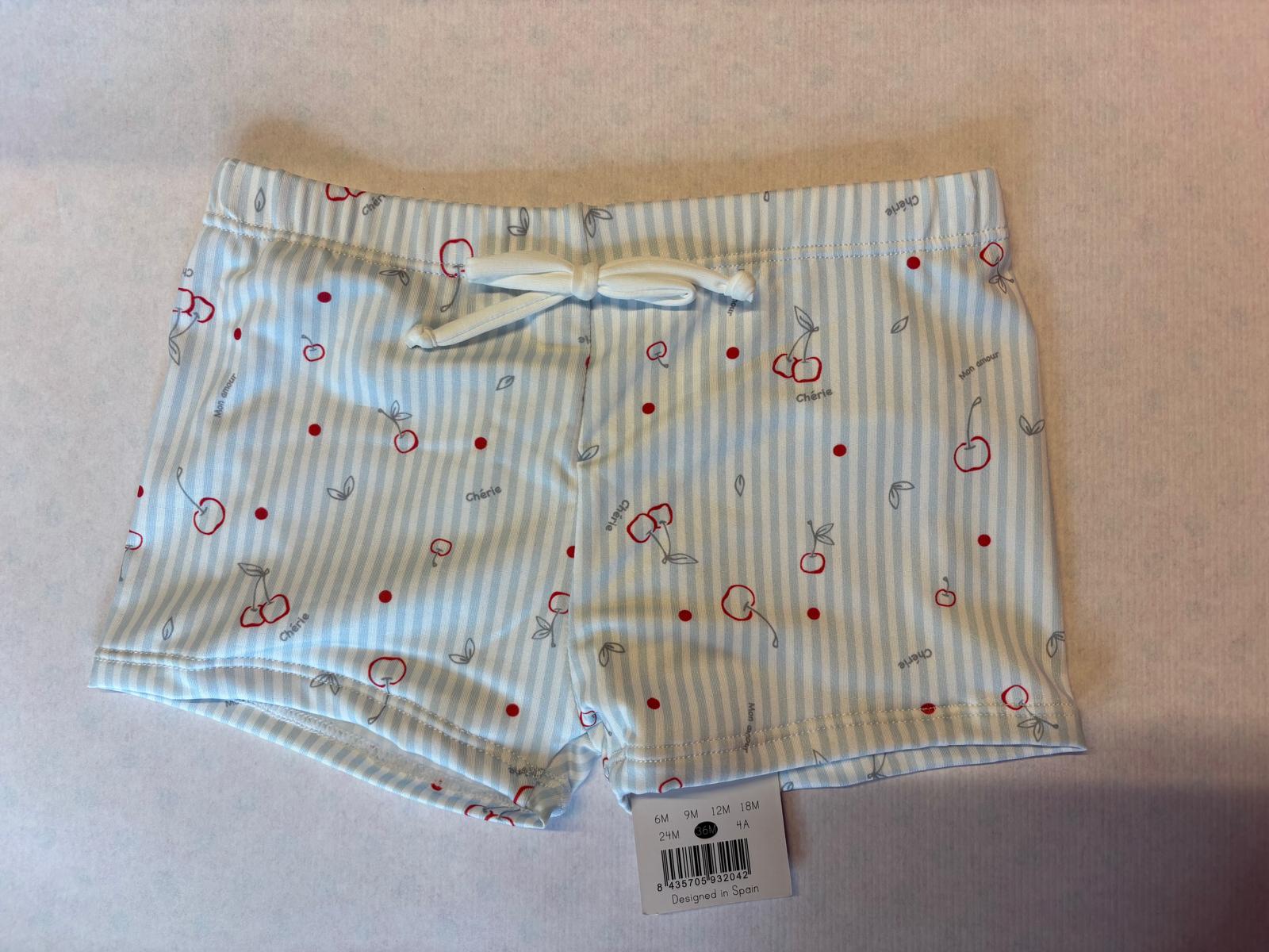 Dada to Boys Swim Shorts - Cherry Print - Size 36M (3 Years)