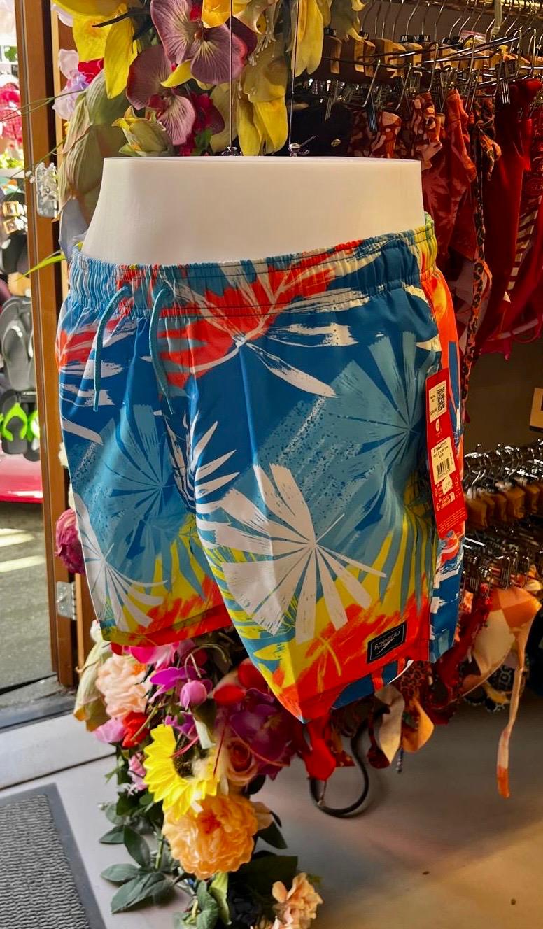 Speedo Men’s Swim Shorts - Tropical Print - Multicolor - New