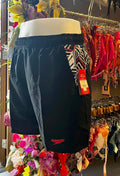Speedo Men’s Swim Shorts - Black with Geometric Side Print - New