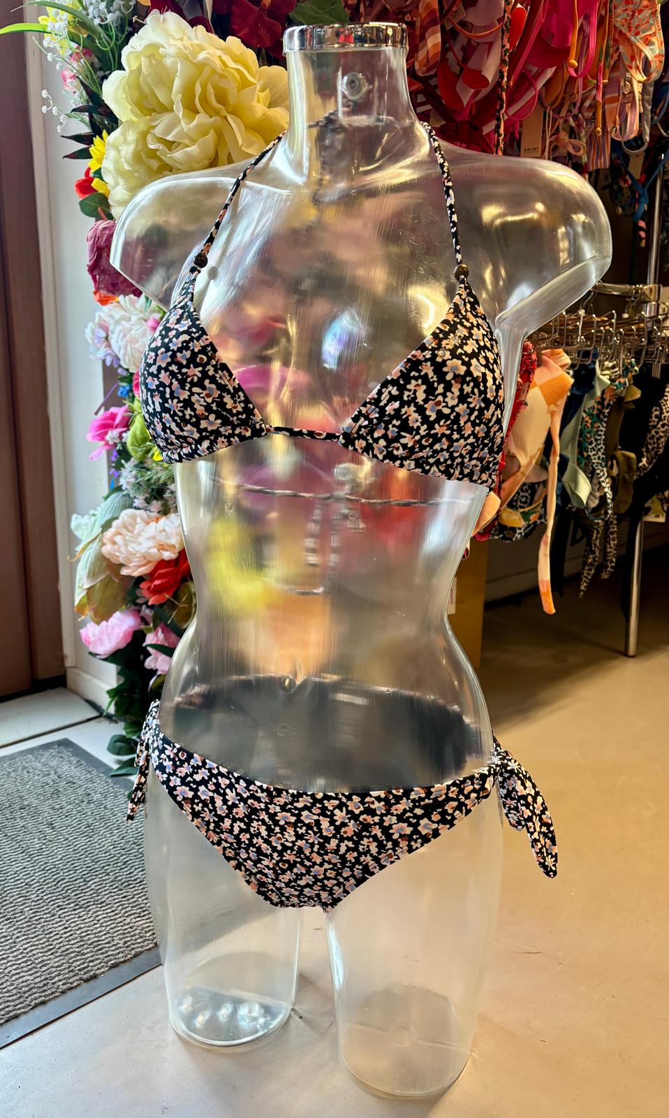 Protest Women’s Triangle Bikini - Black Floral