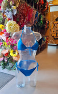 Shiwi Women’s Ruffled Triangle Bikini - Bright Blue