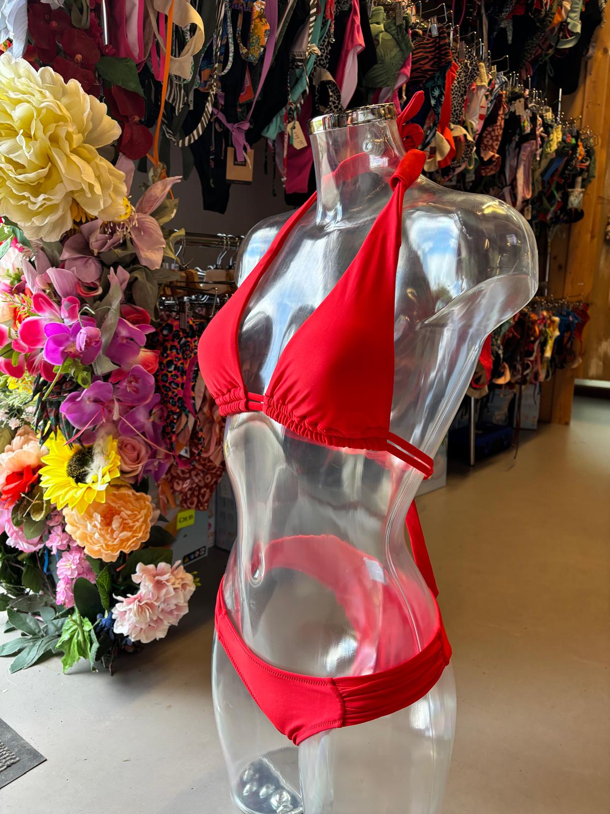 Shiwi Women’s Halter Triangle Bikini - Classic Red