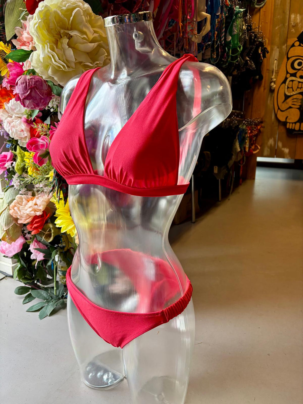 Shiwi Women’s Classic Triangle Bikini - Bright Red