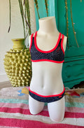 Protest Girls Bikini Patterned Black/Pink – Sporty & Eye-Catching! 🔥