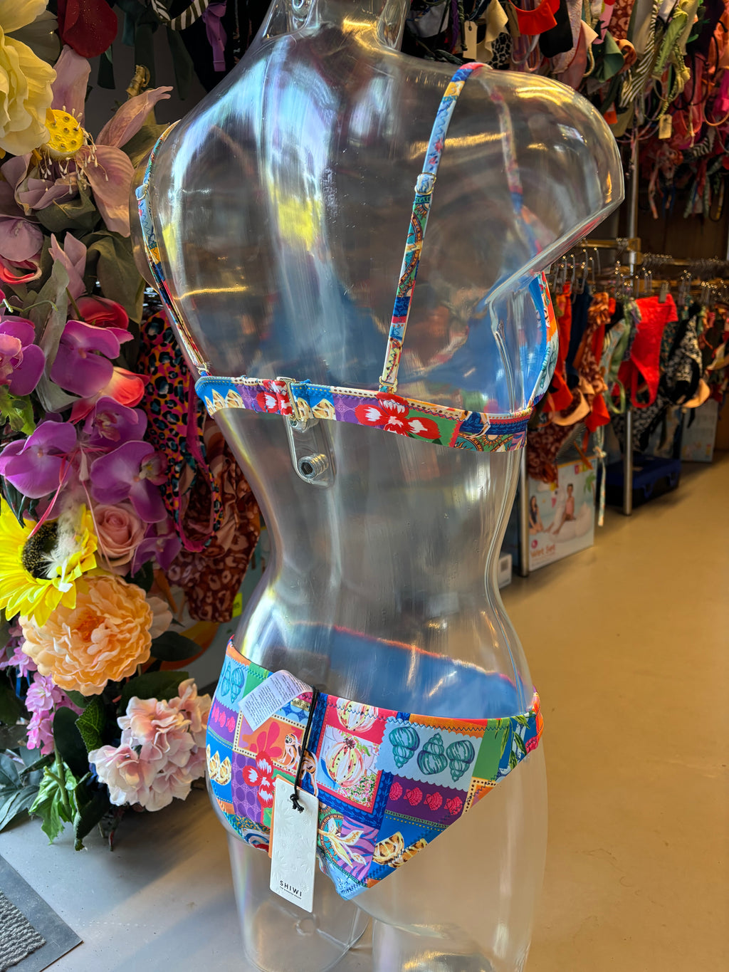 Shiwi Women’s Triangle Bikini - Tropical Patchwork